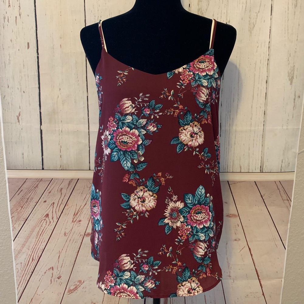Pink Republic floral tank